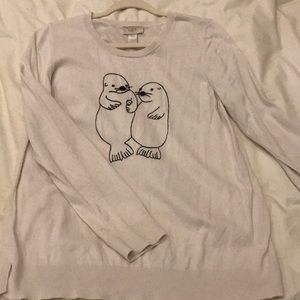 Ann Taylor Penguin Mama Sweater